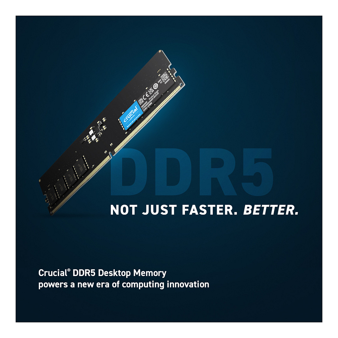 RAM Memorie DDR5 Crucial / 8GB / DIMM / 5600MHz / 288-pin - 2