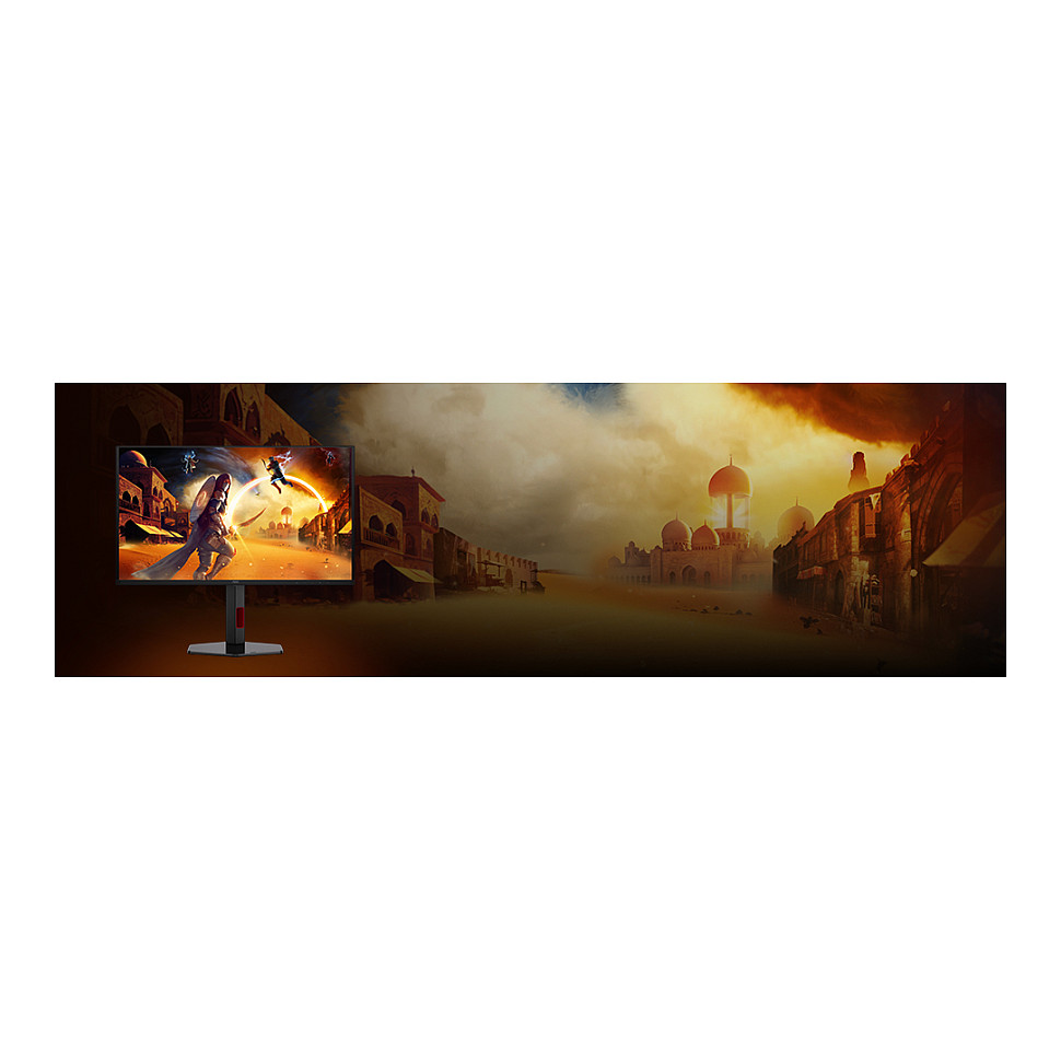 Monitor Gaming AOC G4 Q27G4ZDR / 26.5" / QHD QD-OLED / 240Hz / 0.03ms / HDMI+DisplayPort - Zezë/Kuqe - 15
