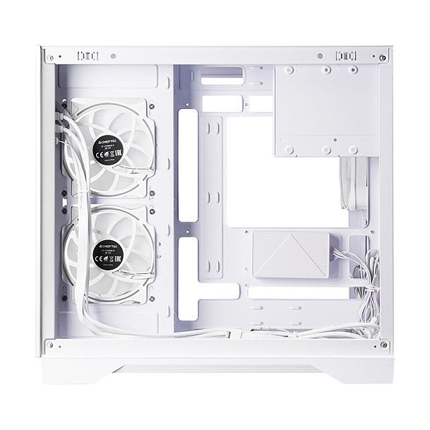 Kasë PC Chieftec Visio GM-30W-TG-OP / Cube / ATX / 3x 120mm ARGB + 2x 120mm ARGB Fan / Tempered Glass / Dual Chamber / 360mm Radiator - Bardhë - 5