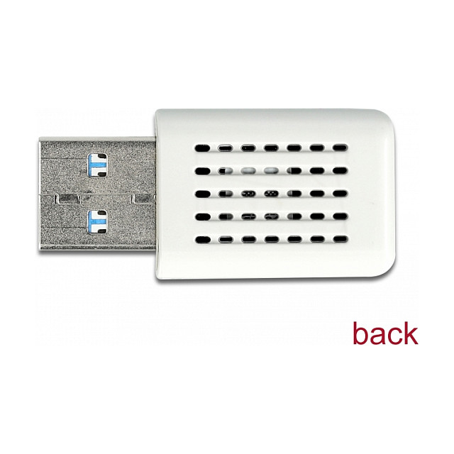 Adapter Wi-Fi DeLOCK 12770 / USB 3.2 Gen 1 / Wi-Fi 5 / Dual-Band / 867 + 300Mbps – Bardhë - 3