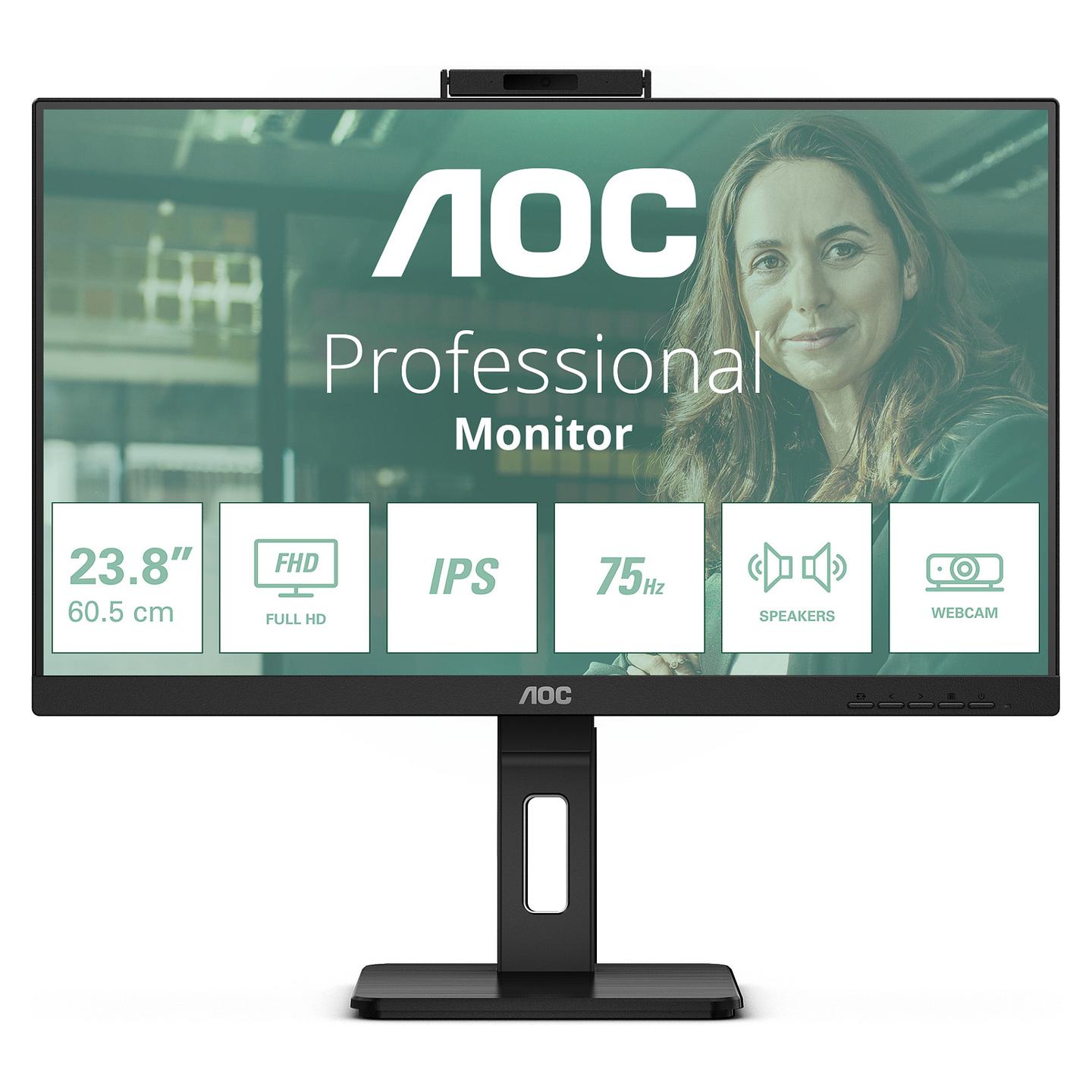 Monitor AOC 24P3QW, 23.8", Full HD IPS, 100Hz, 4ms, 2xHDMI+DP+USB - Zezë