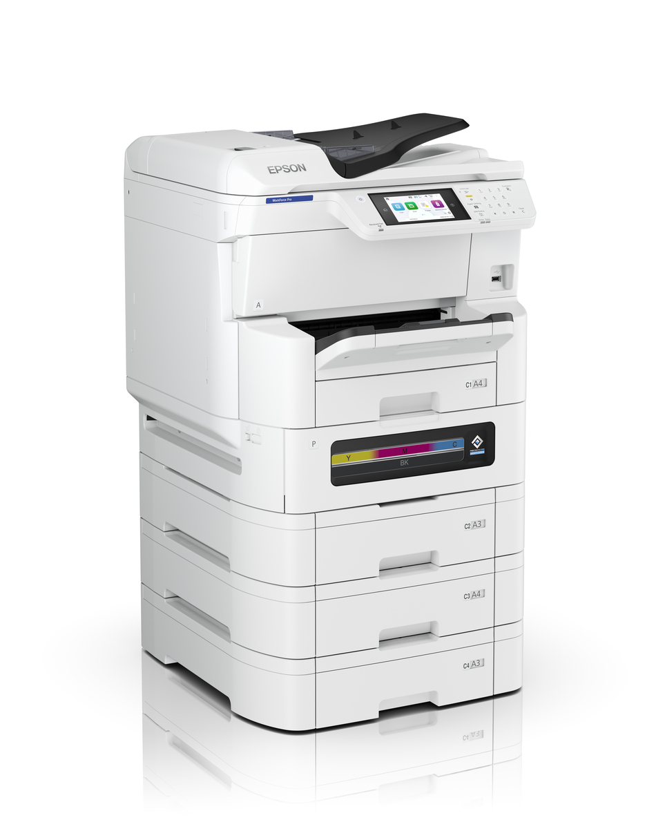 Printer Multifunksional Epson WorkForce Pro EM-C8100RDWF / Inkjet me Ngjyra A3 / 25 ppm / 4 në 1 / Wi-Fi/ Bardhë-Zezë - 2