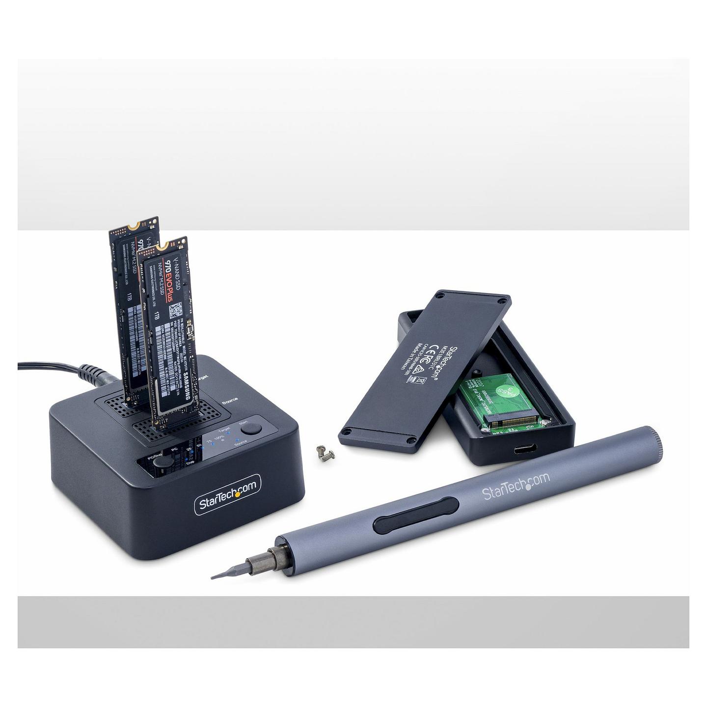 Dublues SSD M.2 NVMe StarTech.com M2-HDD-DUPLICATOR-N1, 2 Slote, USB-C 3.2 Gen 2x2, 20Gbps, Klonim pa Kompjuter - Zezë - 6