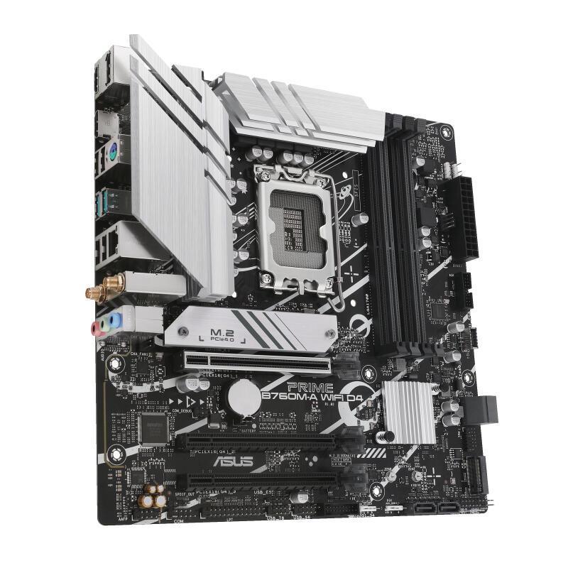 Pllakë Amë ASUS PRIME B760M-A WIFI D4 / Intel B760 / LGA 1700 / mATX / DDR4 / PCIe 4.0 / Wi-Fi 6 - 2
