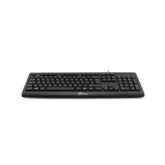 Tastierë Me kabllo MediaRange MROS109 / QWERTZ / 105 Keys / USB 2.0 / Full-Size - Zezë - 2