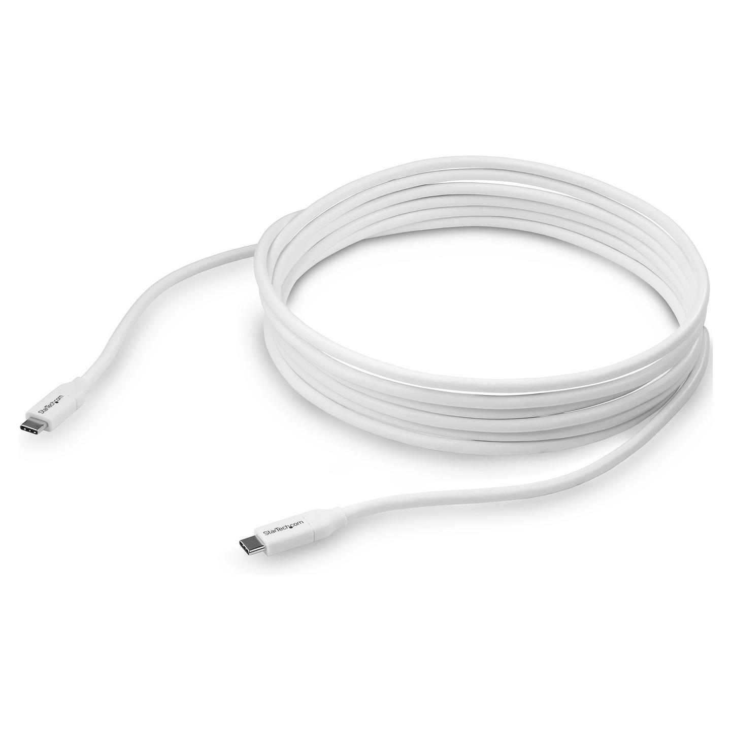 Kabllo USB StarTech.com USB2C5C4MW / USB-C në USB-C / USB 2.0 / 4m - Bardhë - 4