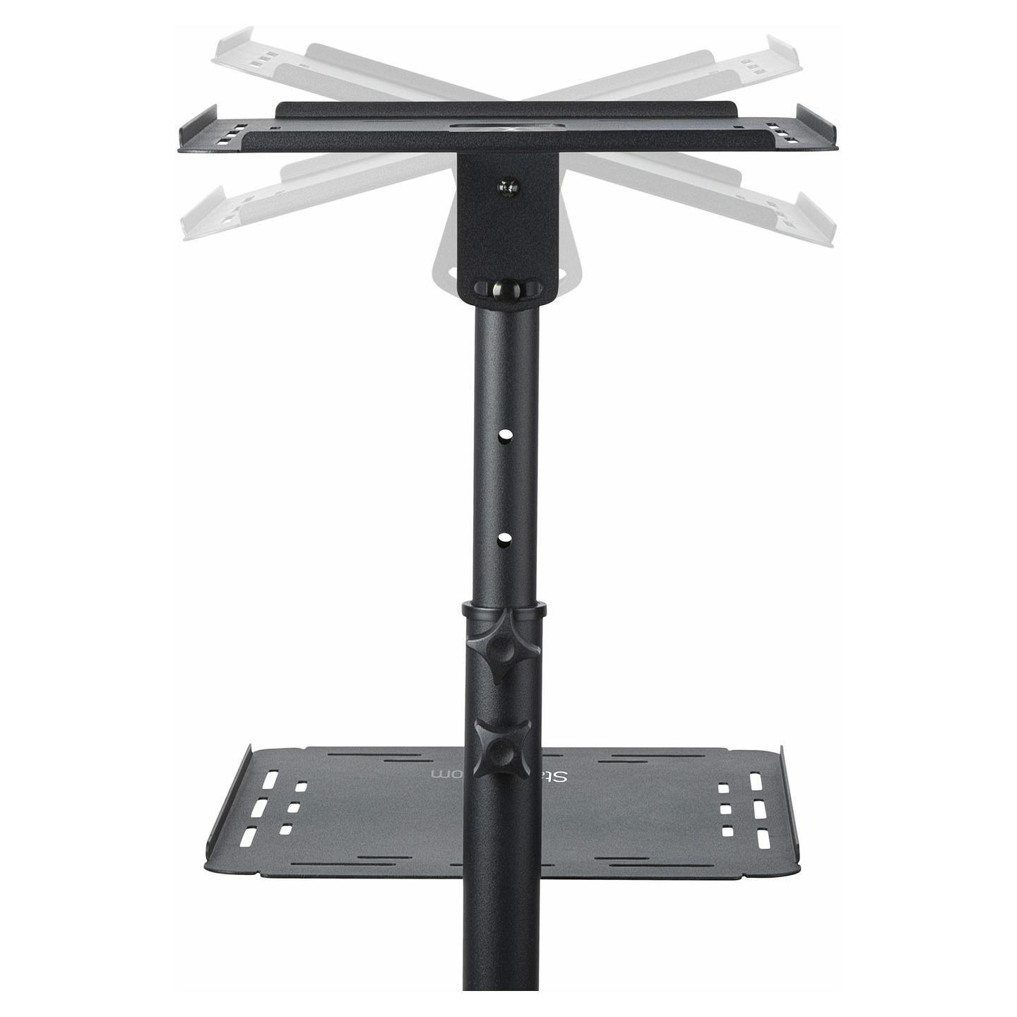 Karrocë Mobile për Projektor dhe Laptop StarTech.com ADJPROJCART, 2 Rafte, 10kg për Raft, Lartësi e Rregullueshme, ±12°, 4 Rrota - Zezë - 9