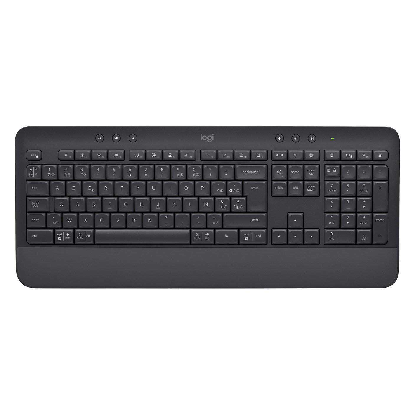 Tastierë pa kabllo Logitech Signature K650 / AZERTY / Membrane / Bluetooth - Grafit - 3