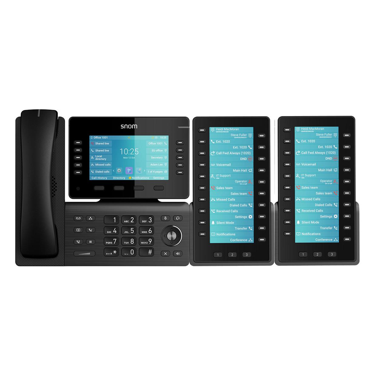 Modul Zgjerimi për Telefon VoIP Snom D8C, 6.86", TFT, 1280x480, 20 Taste, 60 Funksione të Programueshme, USB 2.0 - Zezë - 3