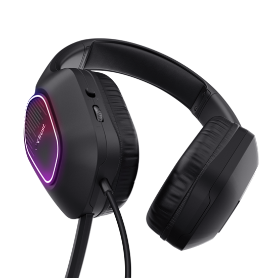 Kufje Gaming Trust GXT 416 Zirox / Wired / Over-Ear / 3.5mm + USB-A / 50mm Drivers / LED RGB – Zezë - 4