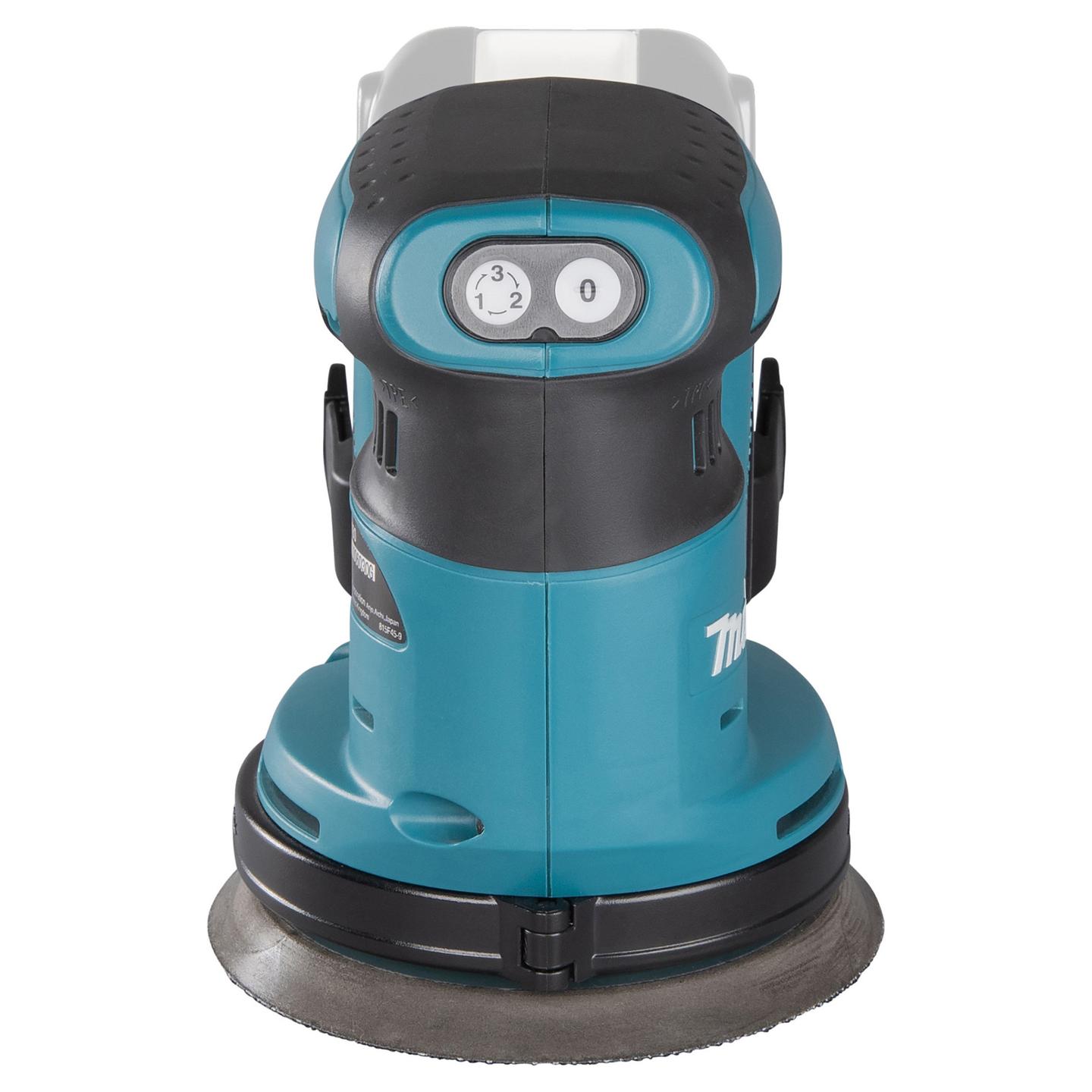 Makinë Lëmuese Ekscentrike Makita DBO180Z LXT, 18V, 125mm, 7000-11000opm, 2.8mm - Zezë/Blu - 8