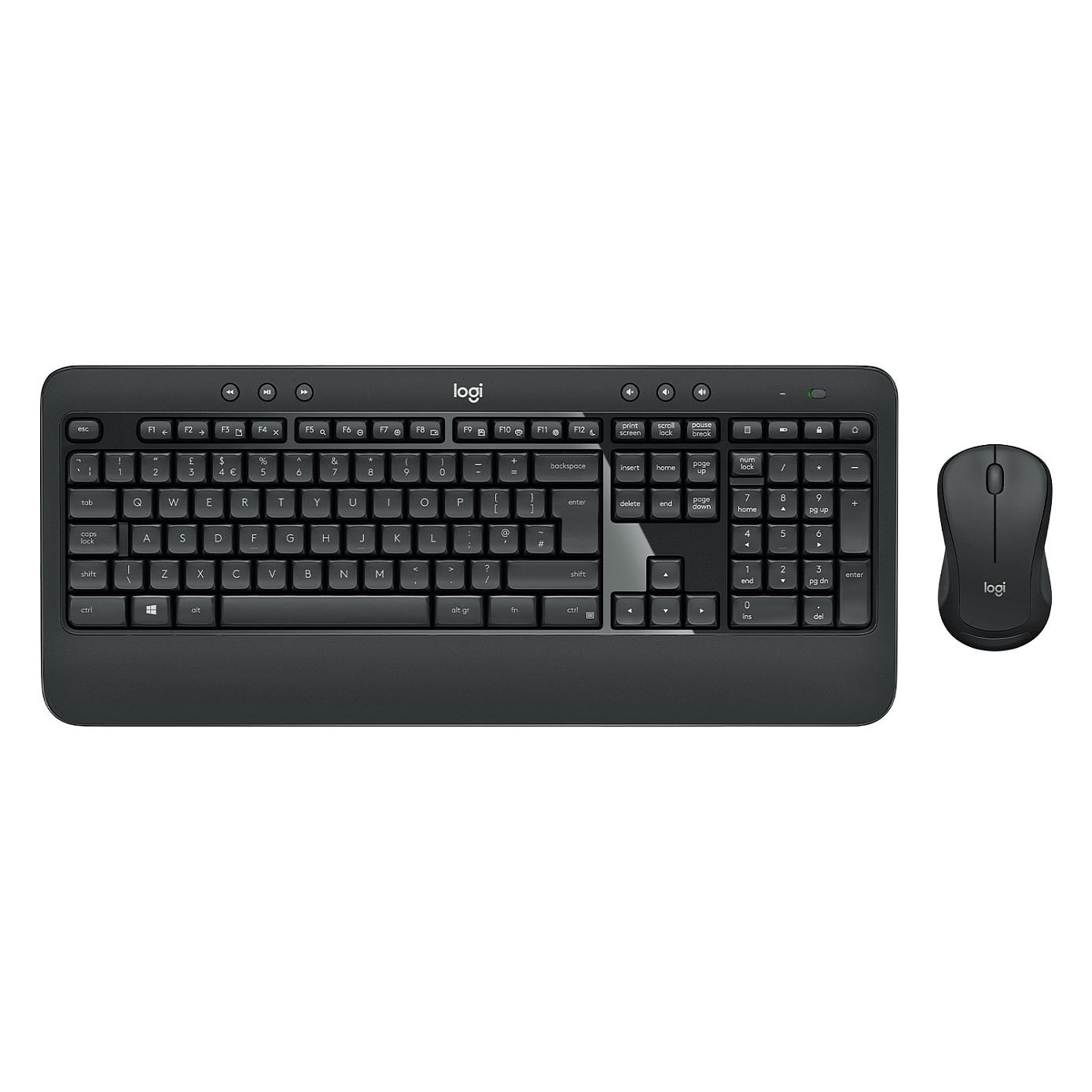 Combo Logitech MK540 Advanced / 2.4 GHz Unifying / Tastierë Full-Size / QWERTY / Pan Nordic / Maus 1000 DPI / 3 Butona - Grafit - 2