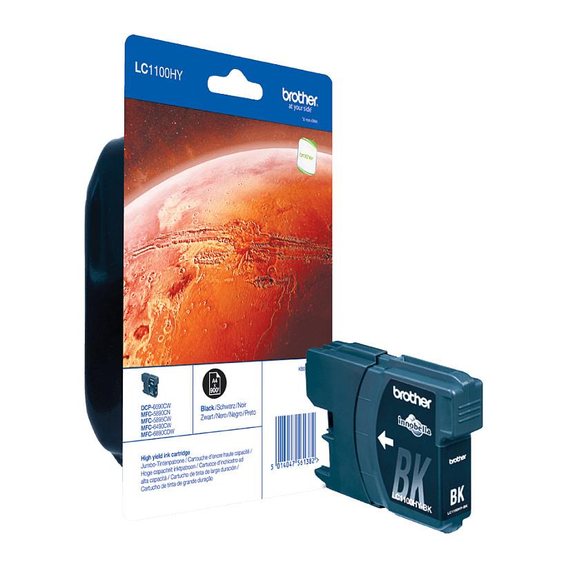 INK Brother LC-1100HYBK deri në kapacitet standard sipas ISO/IEC 24711 - Zezë - 2