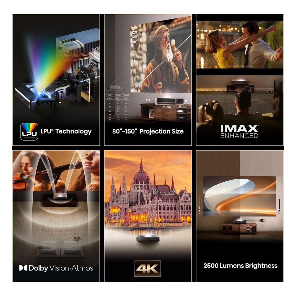 Projektor Hisense PT1 / DLP / UHD 4K / Laser / HDR – Hiri - 4