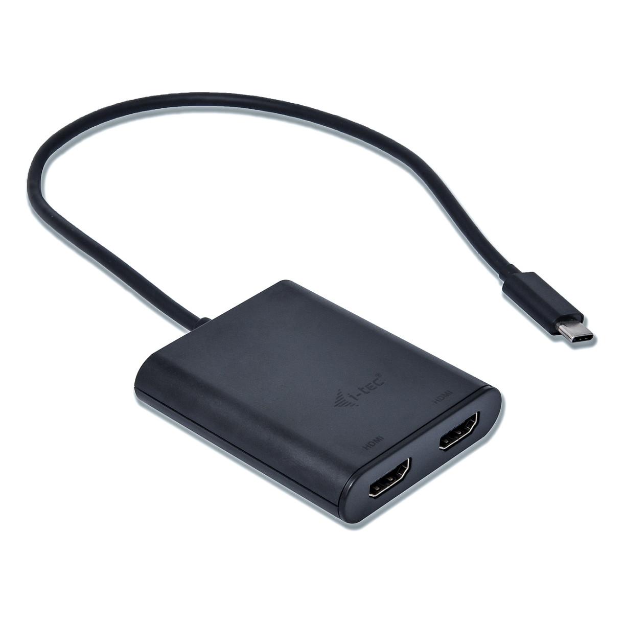 Adapter Video i-tec C31DUAL4KHDMI, USB-C, 2x HDMI, 2x 4K - Zezë - 2