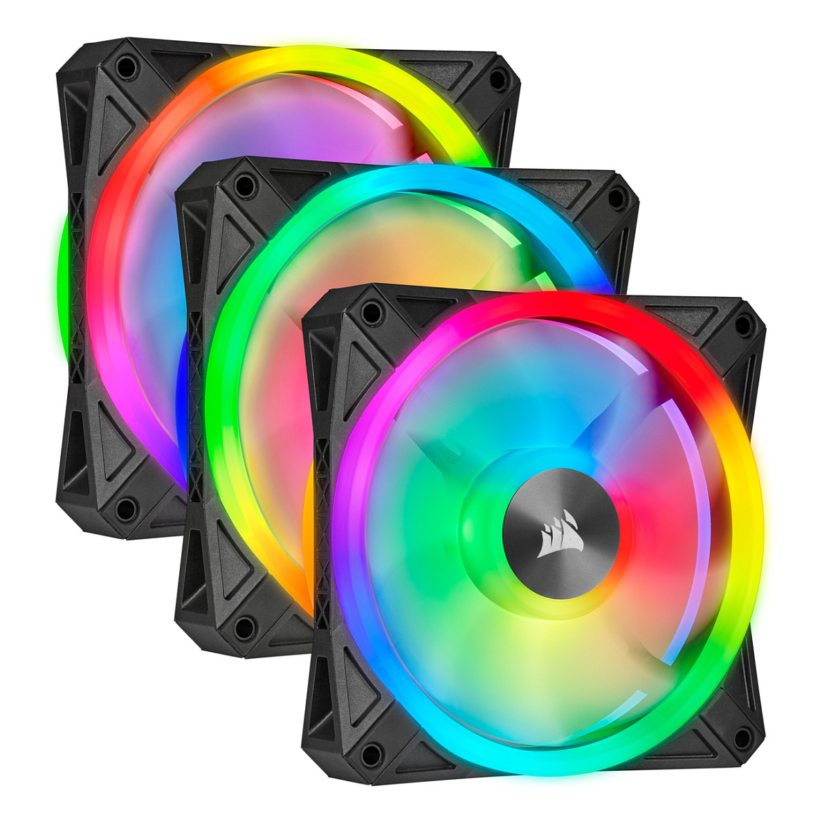 Ftohës për Kasë Corsair iCUE QL140 RGB / 140mm / 550-1250 RPM / RGB / PWM / 2-Pack – Zezë - 15