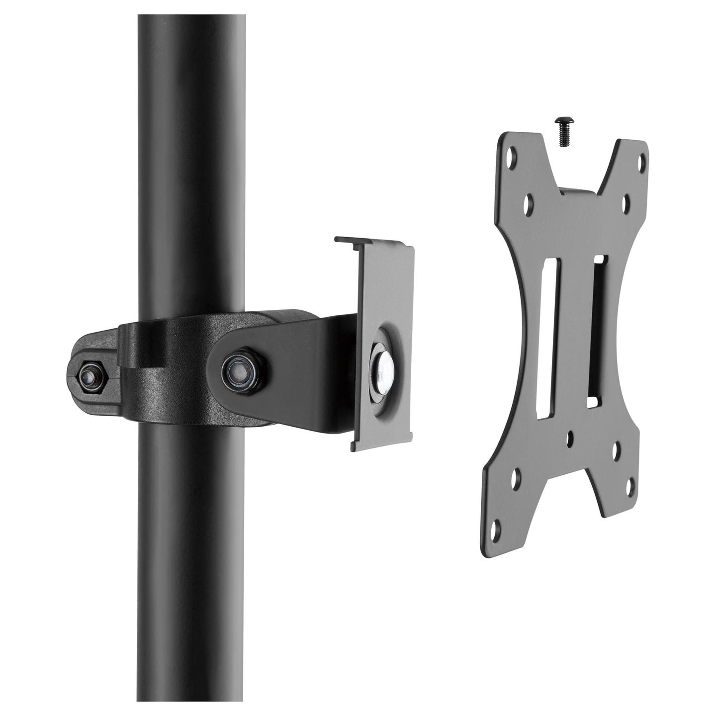 Mbajtëse për Monitor Equip 650171 , 17–32" , deri 8kg , me rrota , lartësi e rregullueshme , VESA 75x75 & 100x100 - Zezë - 5