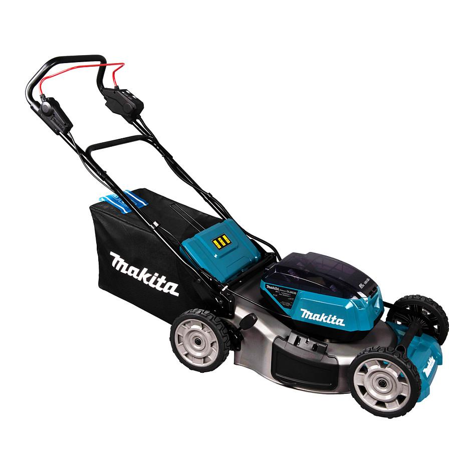 Kositëse Bari me Bateri Makita DLM530Z, 2x18V, 53cm, 20–100mm, 70L, Brushless - Blu/Zezë - 7