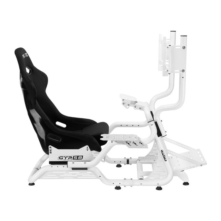 Mbajtëse për Sim Racing & FlightSim OPLITE OP-GTR-FSHW / Për GTR S8 FORCE / Çelik / 214 × 400 × 95 mm – Bardhë - 4