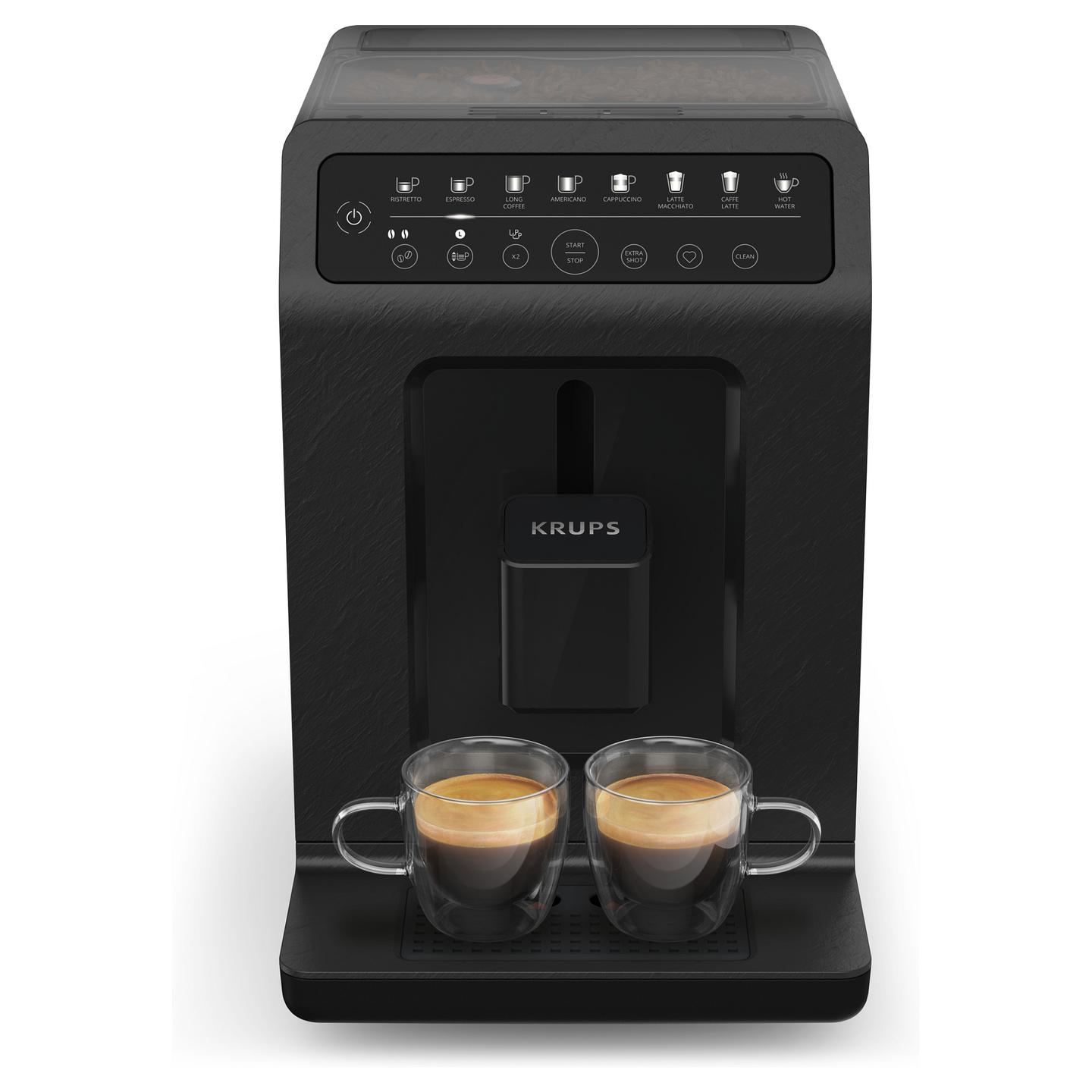 Aparat për Kafe Krups Evidence Eco-Design EA897B, 1450 W, 15 bar, 2.3 L, One Touch Cappuccino – Zezë - 2