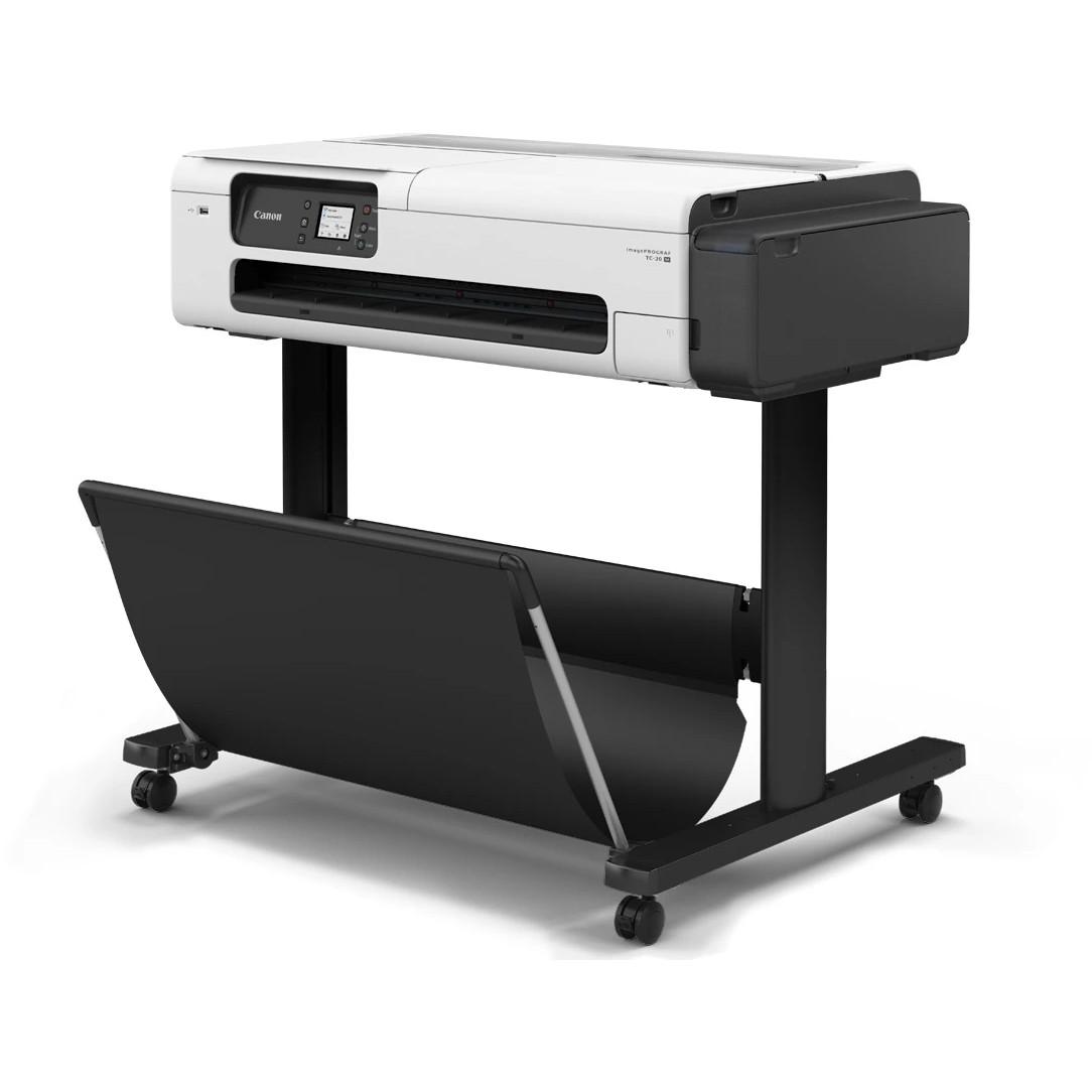 Printer Multifunksional Canon imagePROGRAF TC-20M, Inkjet me Ngjyra, A1, 24", 2400 × 1200 dpi, USB, LAN, Wi-Fi, Skaner Flatbed A4 - Bardhë/Zezë - 4