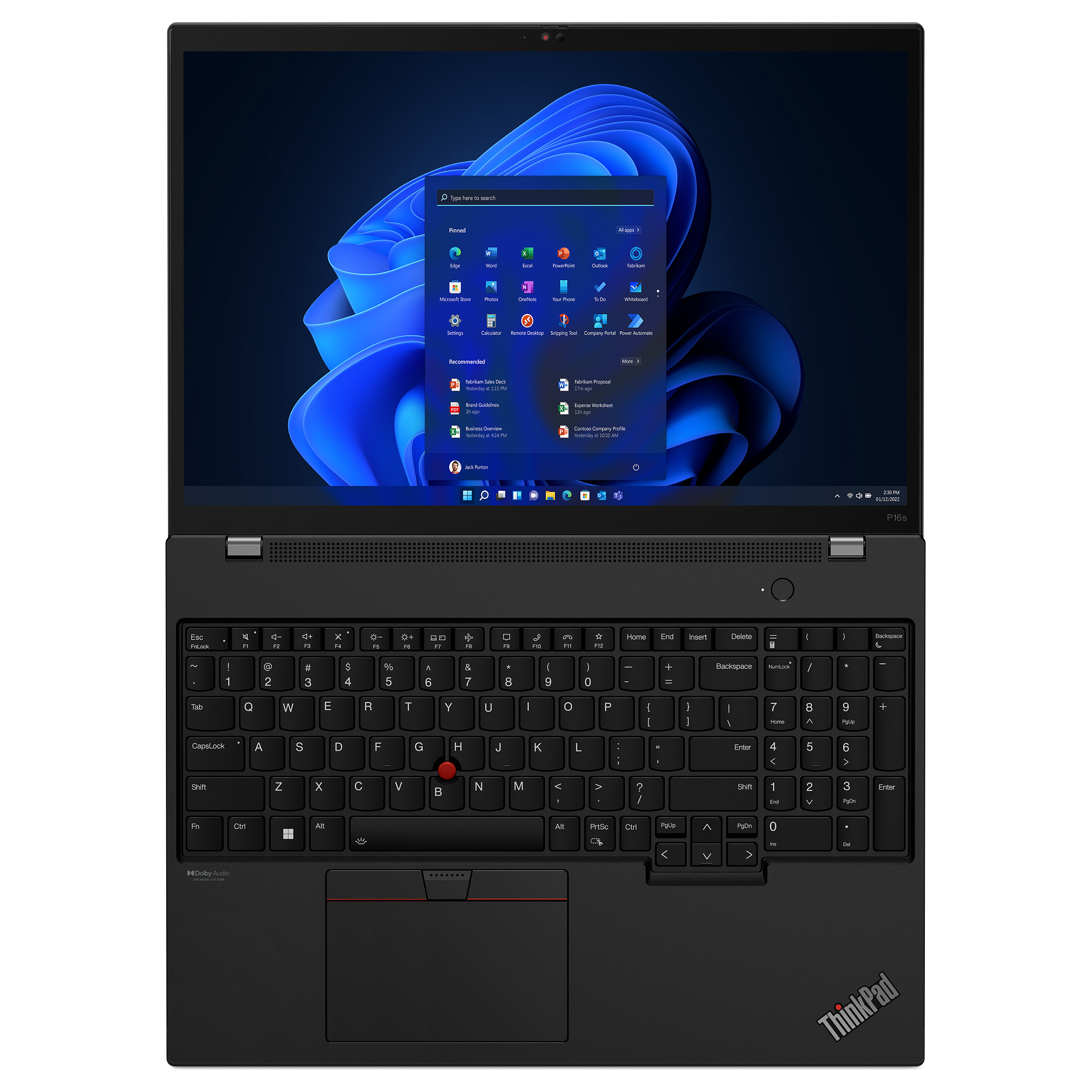 Laptop Lenovo ThinkPad P16s Gen 2 / Ryzen 7 PRO 7840U / 32GB LPDDR5x / 1TB / 16" WUXGA (Full HD+) IPS Touch / AMD Radeon 780M - Zezë - 15