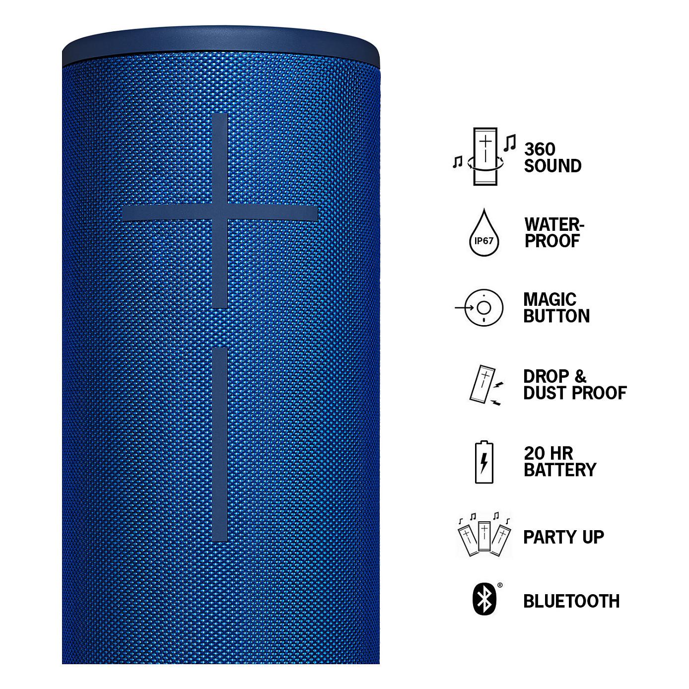Altoparlant Ultimate Ears MEGABOOM 3, 360°, Bluetooth, IP67, USB - Blu - 11