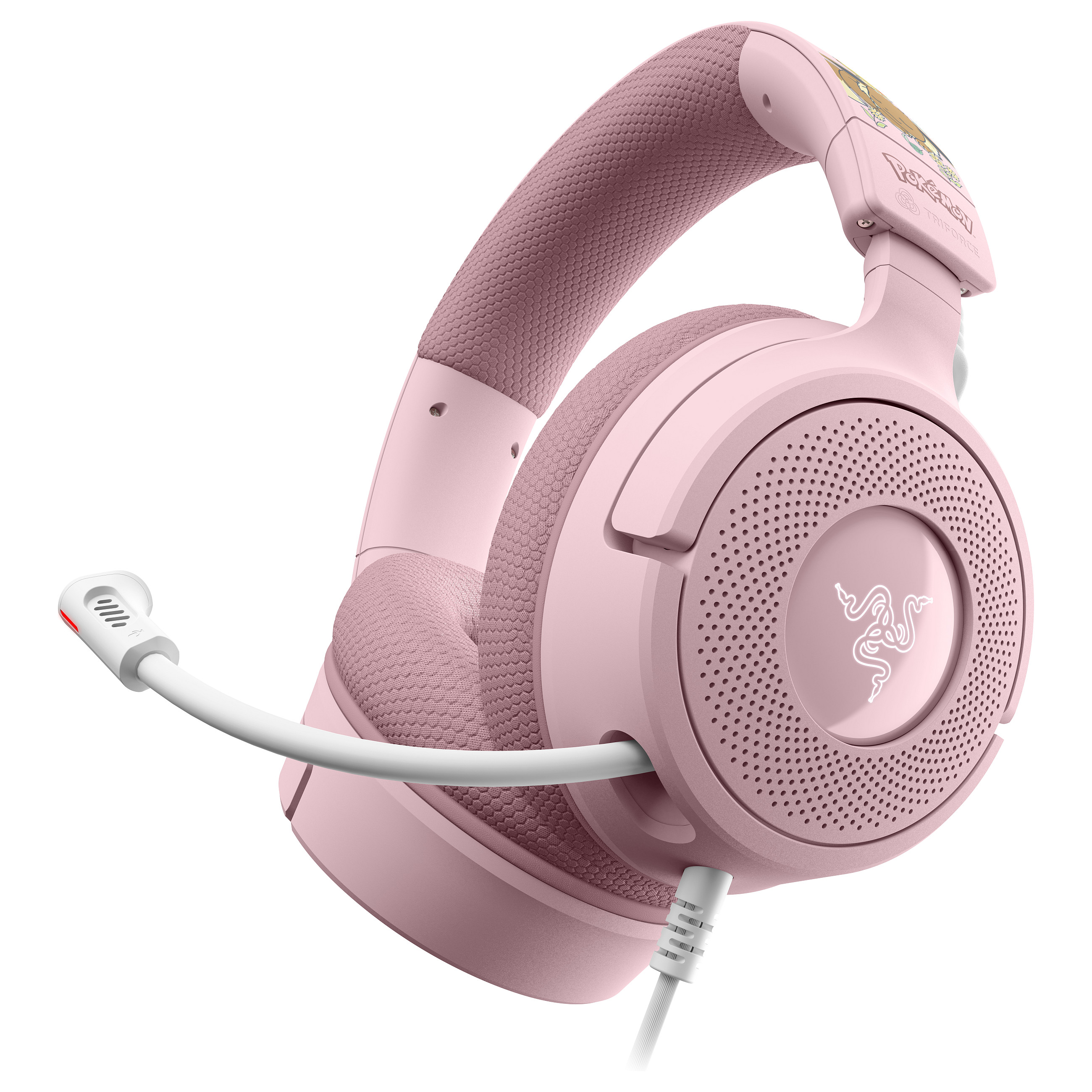 Kufje Gaming Razer Kraken V4 X / Pikachu & Eevee Edition / Wired / 40 mm / USB-C + USB-A / RGB – Rozë - 4