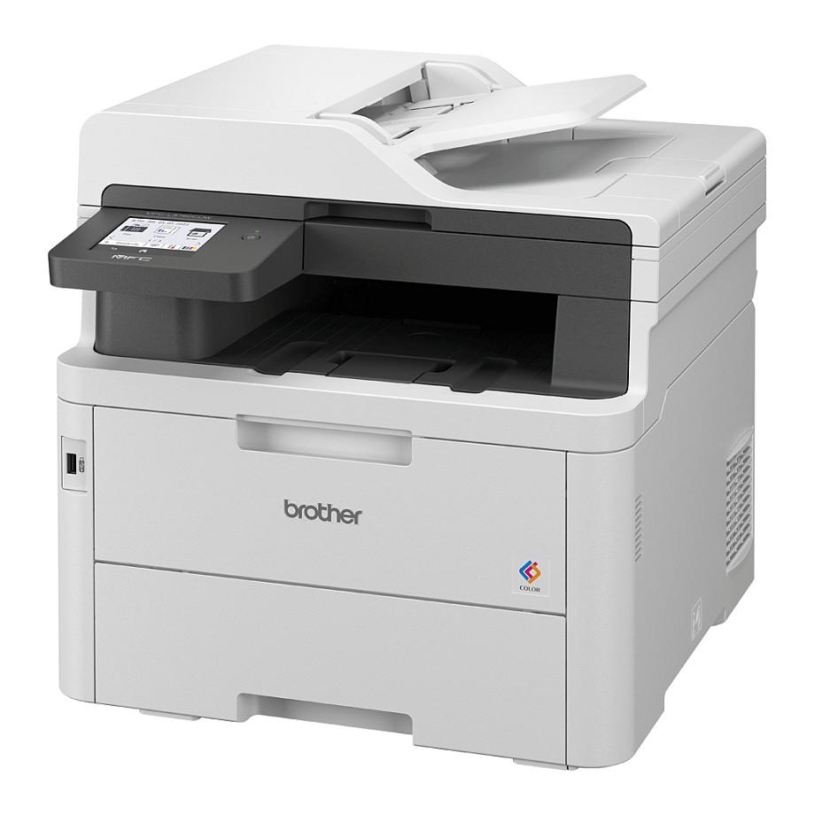Printer Multifunksional Brother MFC-L3760CDW, LED me Ngjyra, A4, 26 ppm, 4 në 1, Duplex, ADF 50-fletësh, Wi-Fi, Gigabit Ethernet, USB - Bardhë - 2