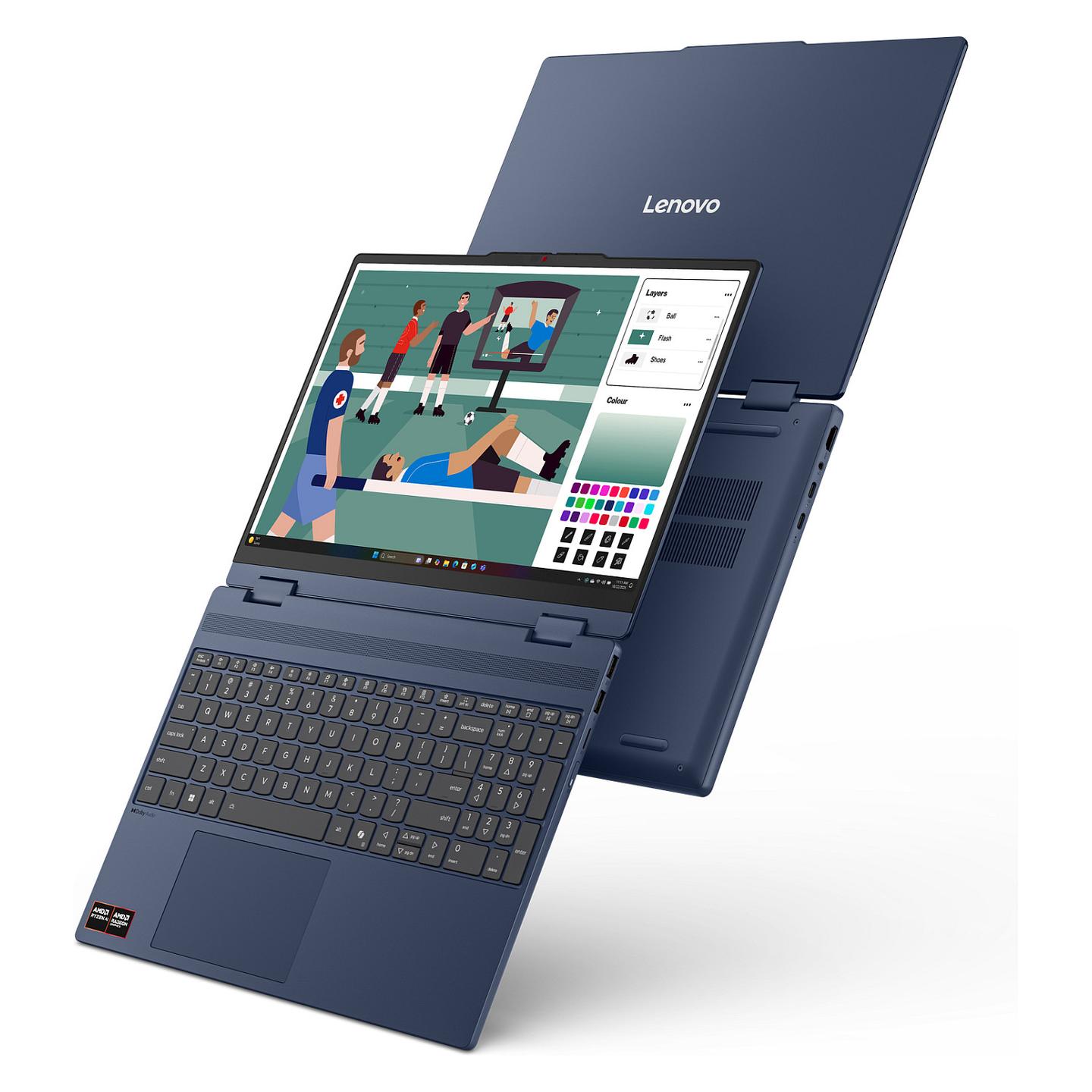 Laptop Lenovo IdeaPad 5 2-in-1 15AGP11, Ryzen AI 7 445, 16GB DDR5, 1TB, 15.3" WUXGA IPS Touch 60Hz, AMD Radeon 840M - Blu - 15