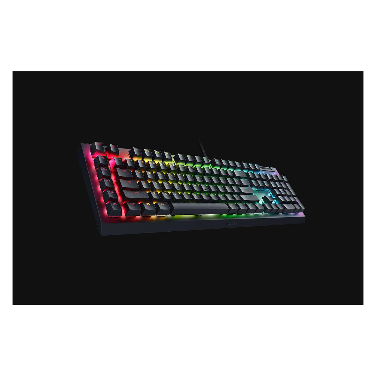 Tastierë Gaming Razer BlackWidow V4 X / Wired / QWERTZ (DE) / Full-Size / Mekanike / Razer Green Switch / 1000 Hz / 6 Makro / RGB Chroma – Zezë - 2