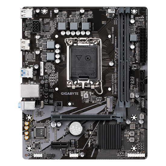Pllakë Amë Gigabyte H610M K DDR4 / LGA1700 / H610 / DDR4 / mATX / HDMI / Gigabit LAN - 2