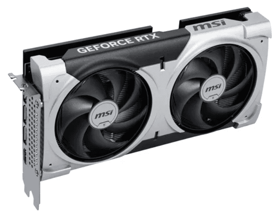 Kartelë Grafike Nvidia MSI GeForce RTX 5060 Ti Ventus 2X OC, 8GB GDDR7, PCIe 5.0 x16, 128-bit, 2x Fans, 3x DisplayPort 2.1b, HDMI 2.1b – Zezë - 3