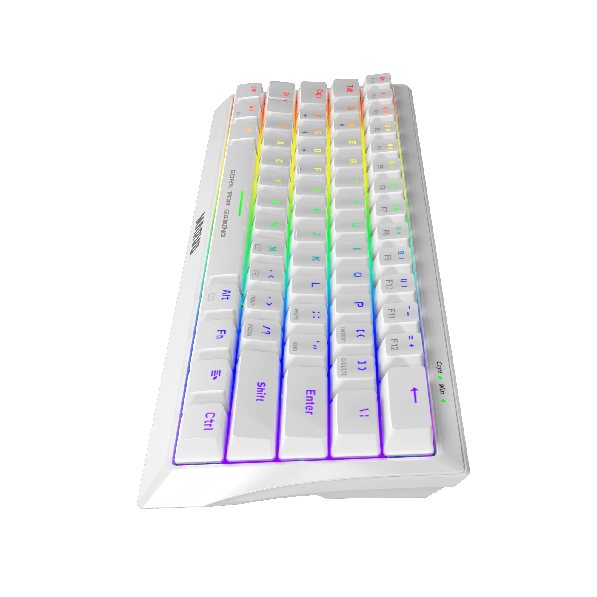 Tastierë Gaming MARVO KG962G WH / Mechanical / 61 Keys / USB-C - Bardhë - 3