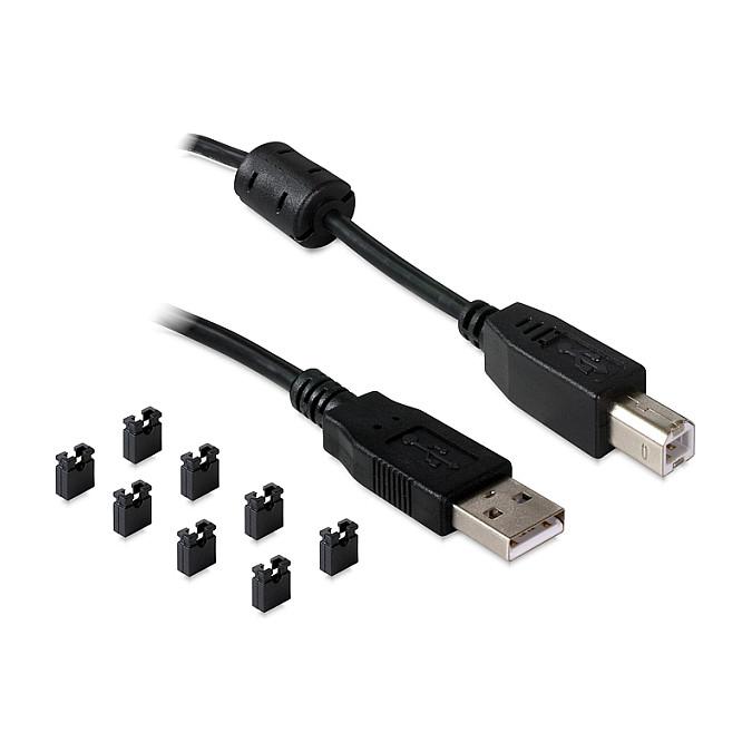 Adapter DeLOCK 87587, USB 2.0 Type-B femër në 4x Serial RS-422/RS-485 DB9 mashkull, deri në 1 Mb/s - 3