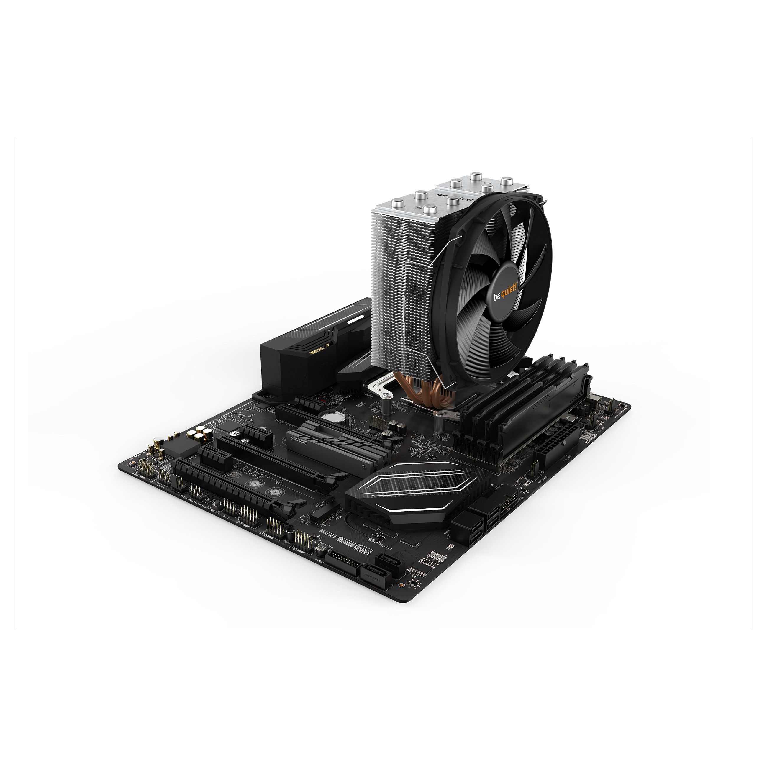 Ftohës për Procesor be quiet! Shadow Rock Slim 2 / 135mm Fan / 1400 RPM / Rifle Bearing / 137×74×161mm – Alumin/Zezë/Bakër - 5