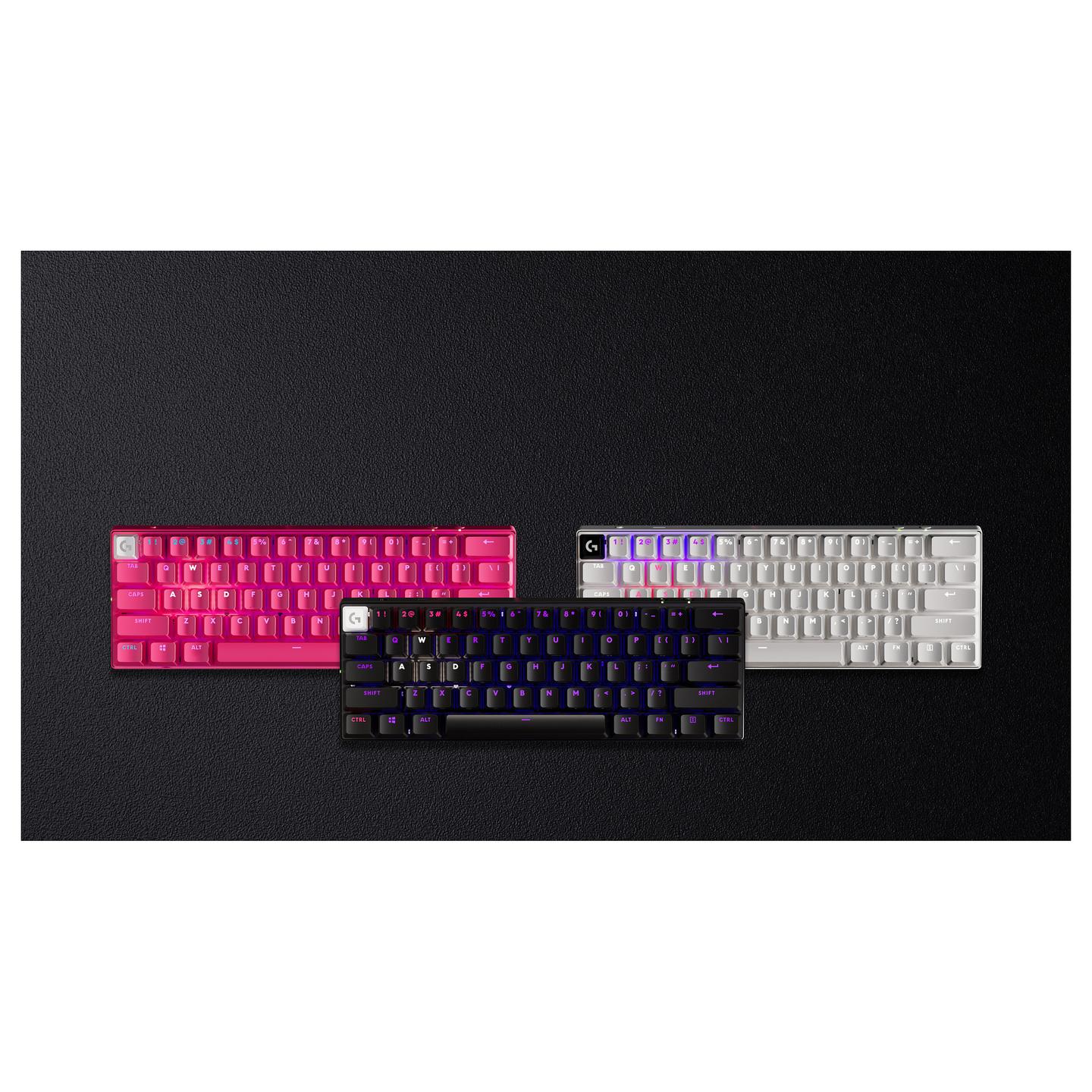Tastierë Gaming Logitech G PRO X 60 LIGHTSPEED, Wired, Mekanike Optike, 60%, RGB, LIGHTSPEED 2.4GHz + Bluetooth - Bardhë/Zezë - 8