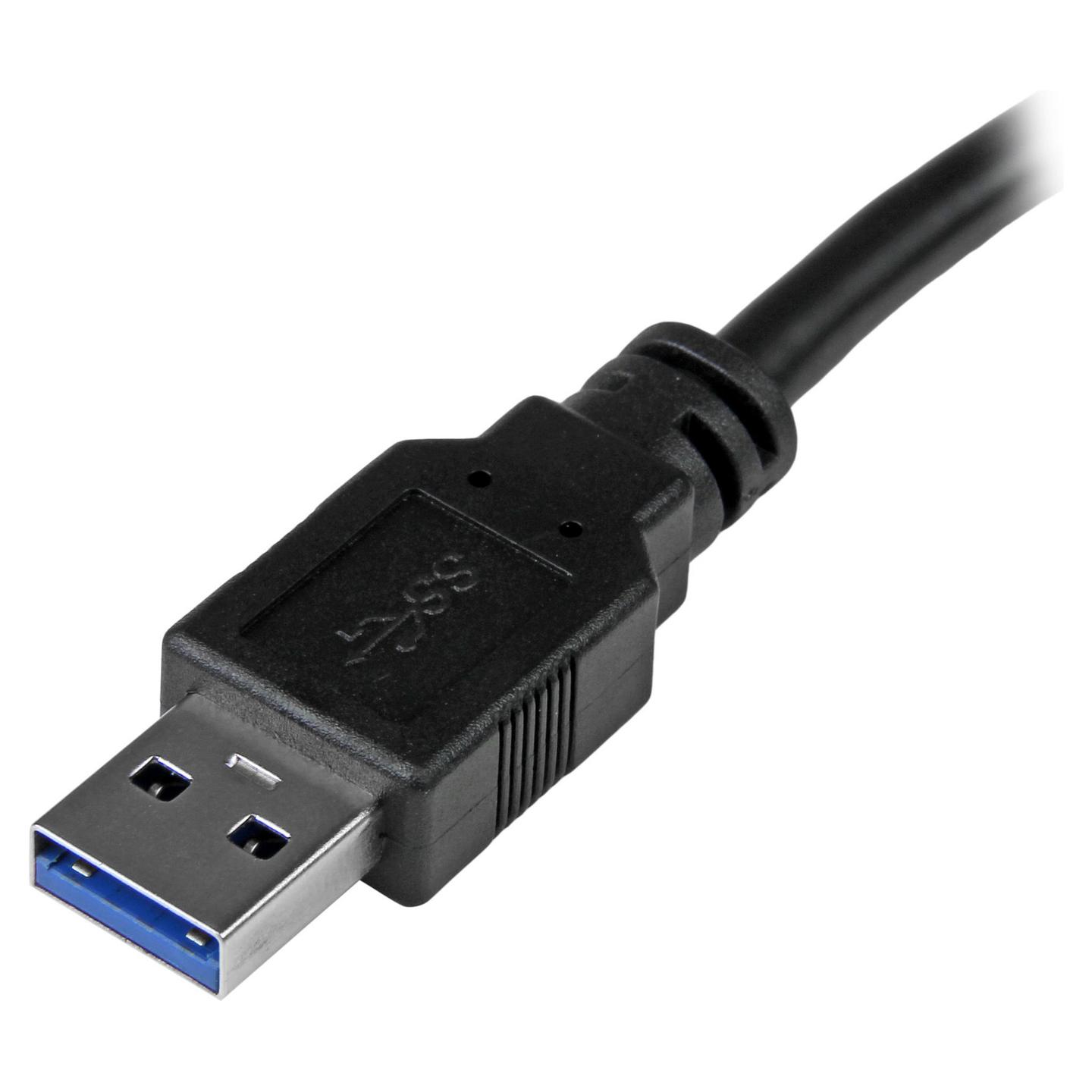 Kabllo USB StarTech.com USB312SAT3CB, USB 3.1 Gen 2, USB-A në SATA 2.5", 10 Gbps, UASP, 0.5 m - Zezë - 2