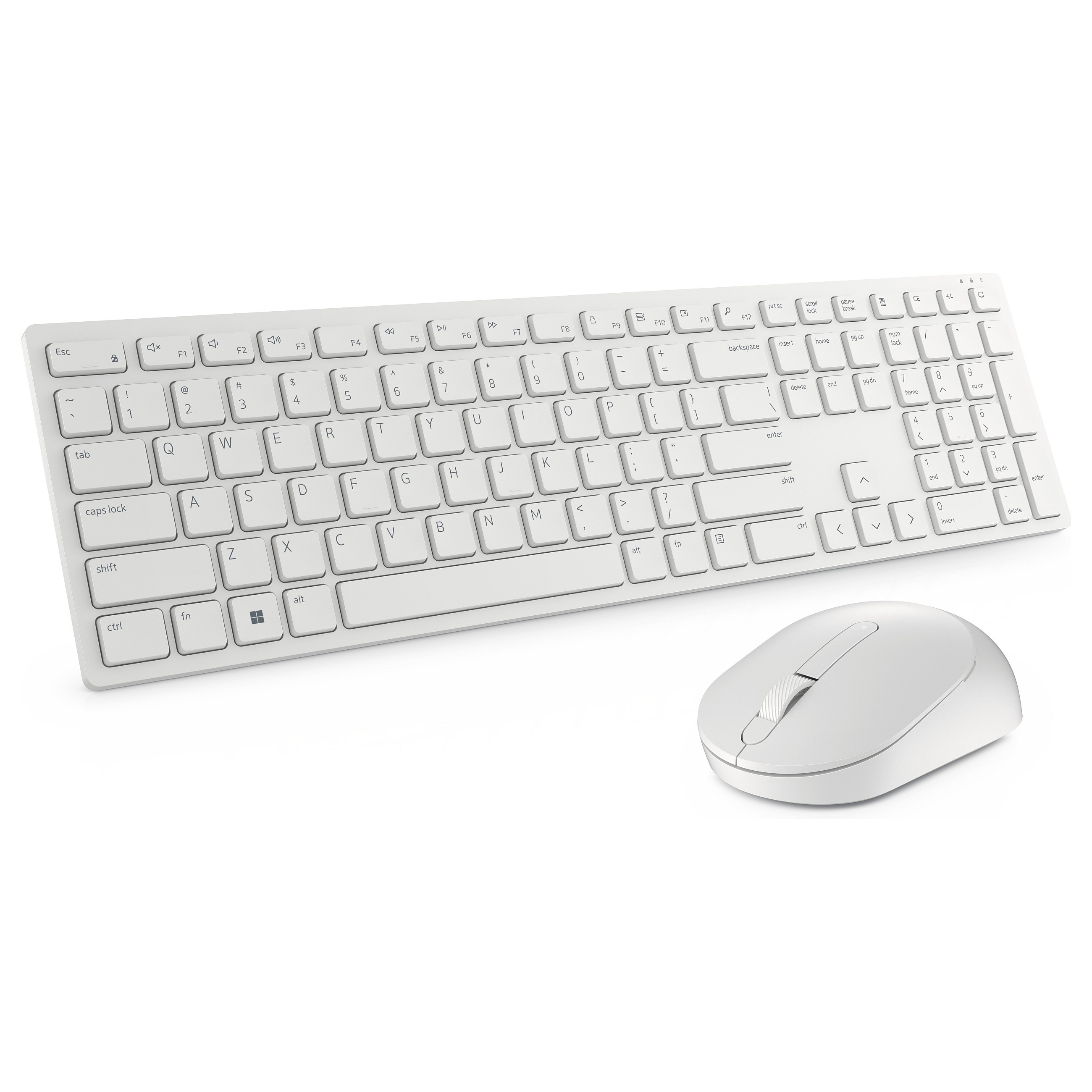 Combo (Tastierë & Maus) Dell Pro KM5221W / US International (QWERTY) - Bardhë - 2