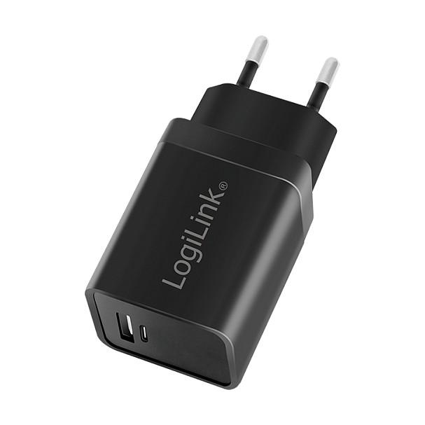 Adapter LogiLink PA0300 / 1x USB-A / 1x USB-C / 15W / Set 2 copë – Zezë - 6