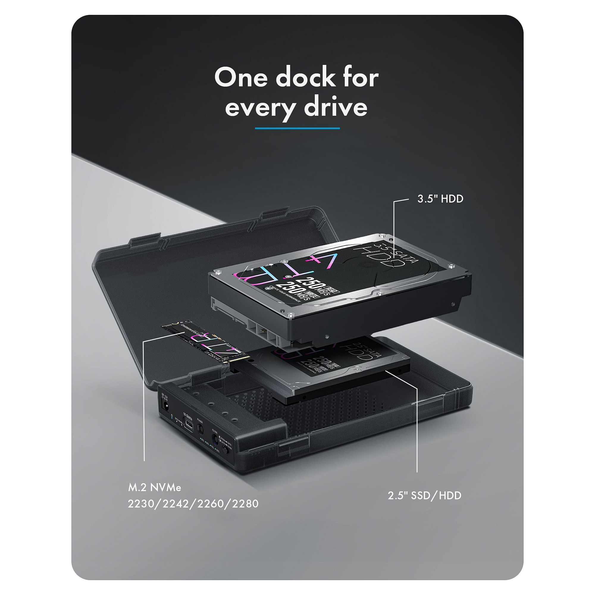 Docking Station ICY BOX IB-DK4081-SO / 2x USB-A / 1x USB-C / 1x HDMI / 100W PD – Argjend - 3