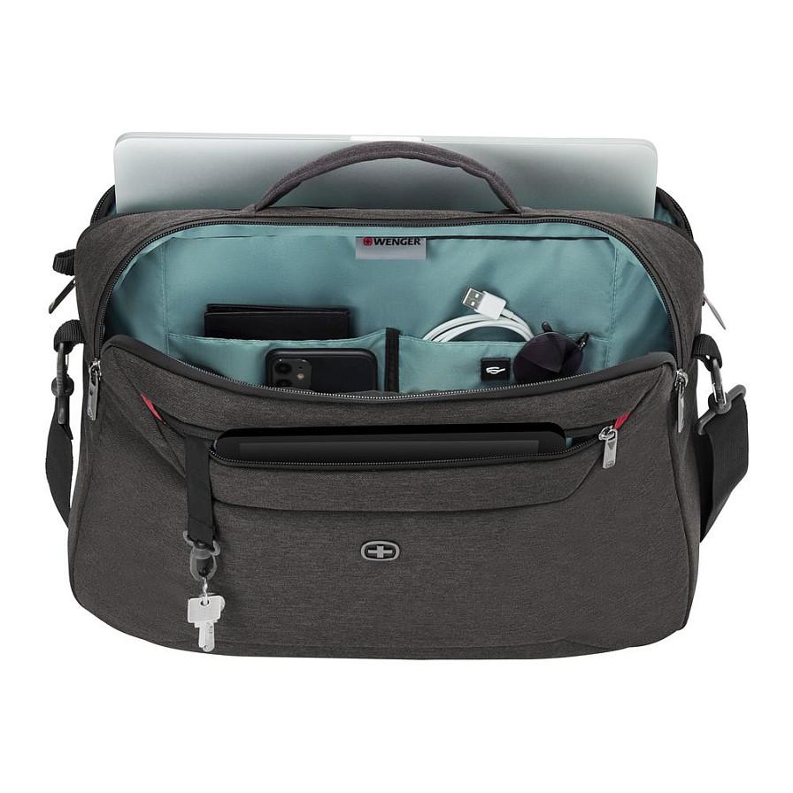 Çantë për Laptop Wenger SwissGear MX Commute, 16", 20L, Poliester, Ndarje për Tablet, Rrip Shpatulle - Hiri - 3