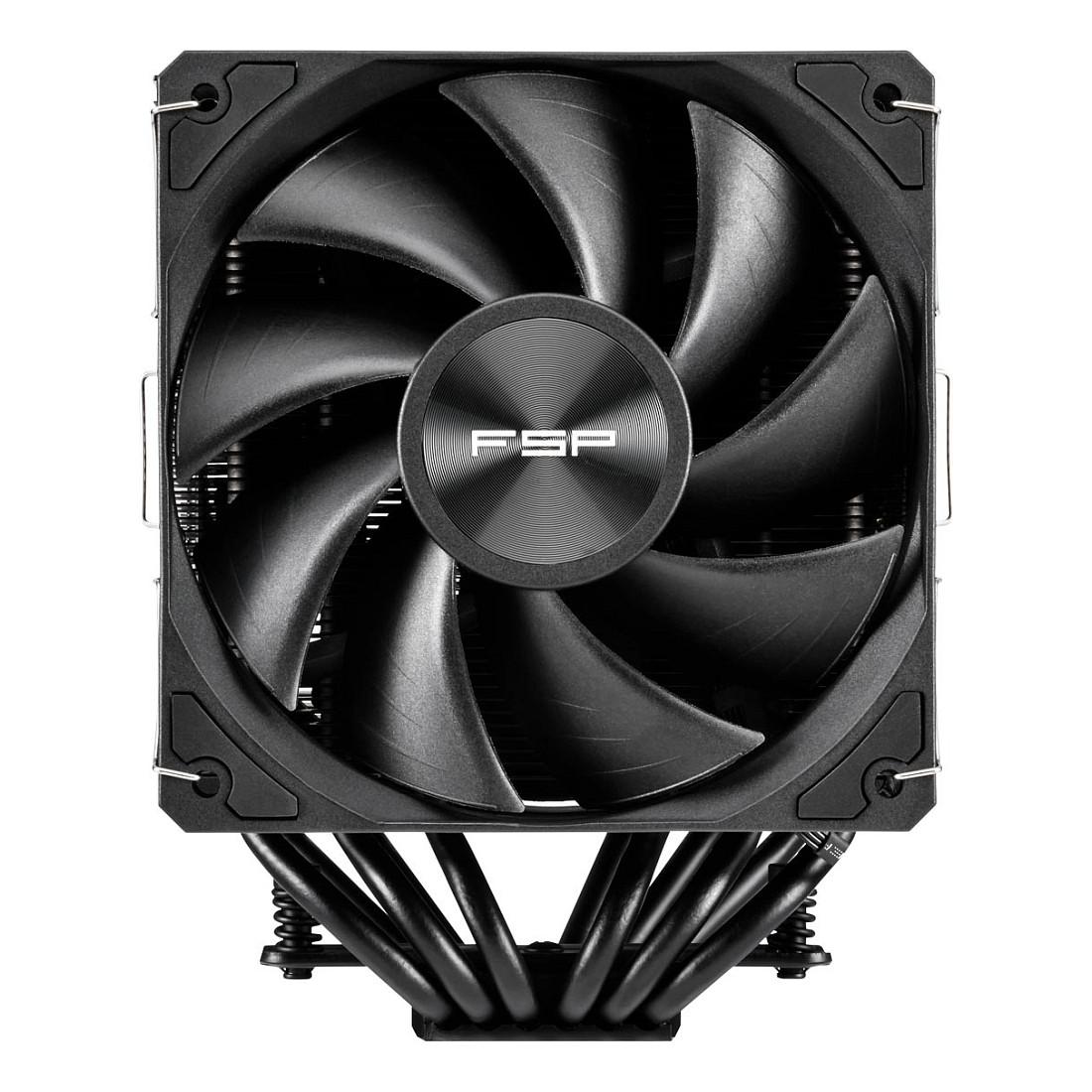 Ftohës për Procesor FSP MP7-B / 2x120mm / 6 Heat Pipes / 800-1800 RPM / FDB / 153mm - Zezë - 4