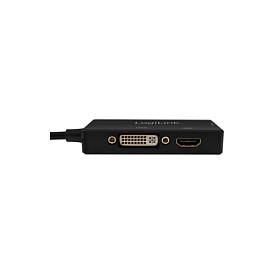 Adapter LogiLink CV0109 / DisplayPort 1.2 në VGA & HDMI 1.4 & DVI / 4K 30Hz - Zezë - 3