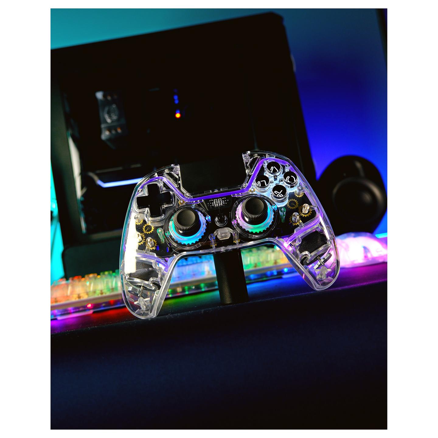 Kontroller për Sony DELTACO GAM-169-T Playstation 4 / Wireless / Bluetooth – Transparent - 11