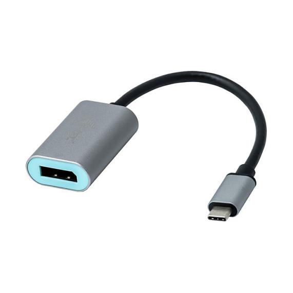 Adapter USB-C në DisplayPort i-tec C31METALDP60HZ, 15cm, 4K 60Hz, USB4, Thunderbolt 3/4, Metal - Hiri - 2