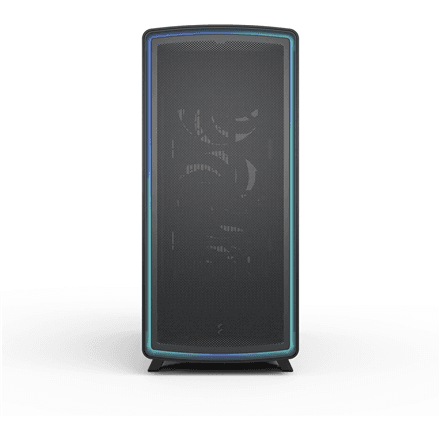 Kasë Fractal Design Summit Ambience Blackout, Mid-Tower, ATX, Xham i Temperuar, 3x Momentum 14, USB Type-C 20Gbps - Zezë - 2