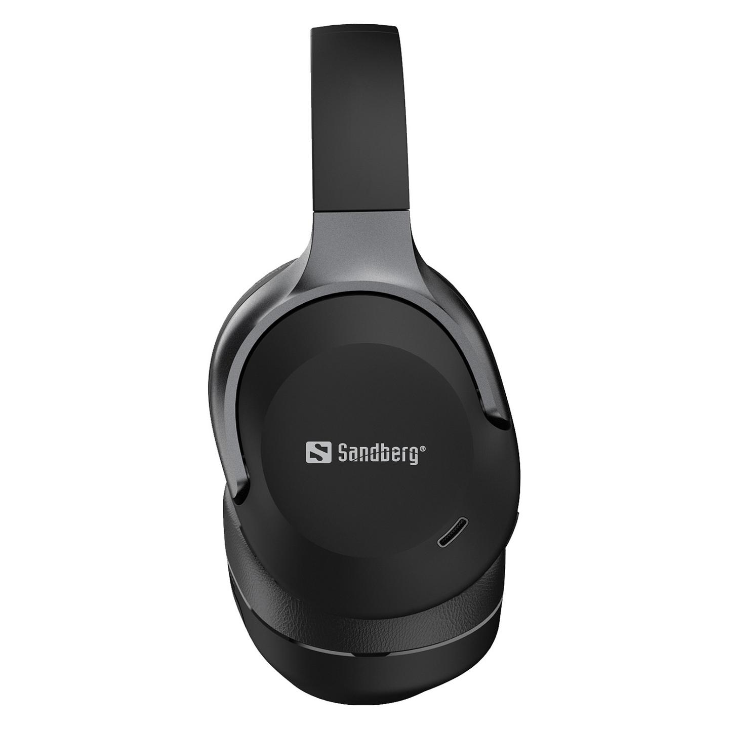 Kufje pa kabllo Sandberg Wireless Travel Headset ANC+ENC / Bluetooth 6.0 / ANC + ENC / Mikrofon – Zezë - 3