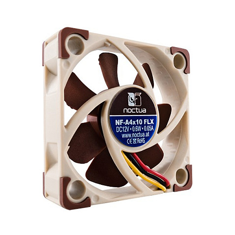 Ftohës për Kasë 40mm Noctua NF-A4x10 FLX – Beige/Kafe