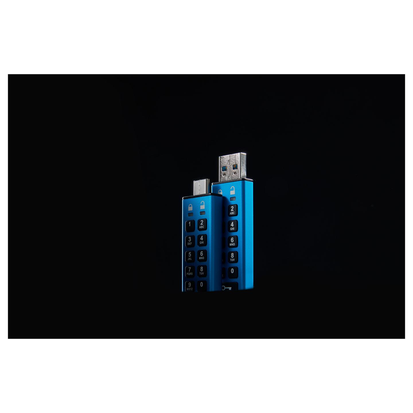 USB Flash Drive Kingston Technology IronKey Keypad 200 – Blu - 5